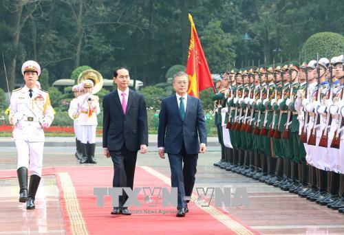 Lãnh đạo nước ta đón, tiếp, hội đàm, hội kiến với Tổng thống Hàn Quốc